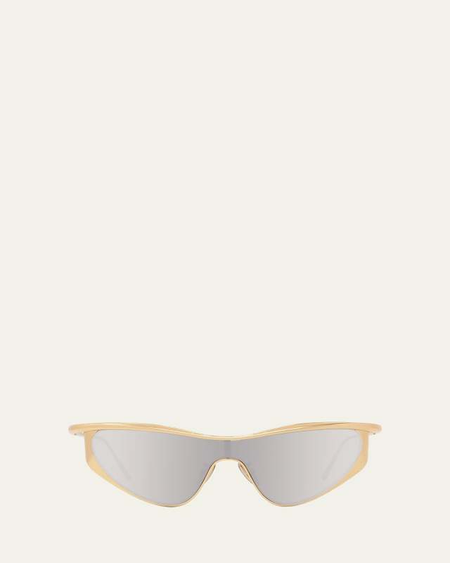 Signature Metal & Nylon Shield Sunglasses